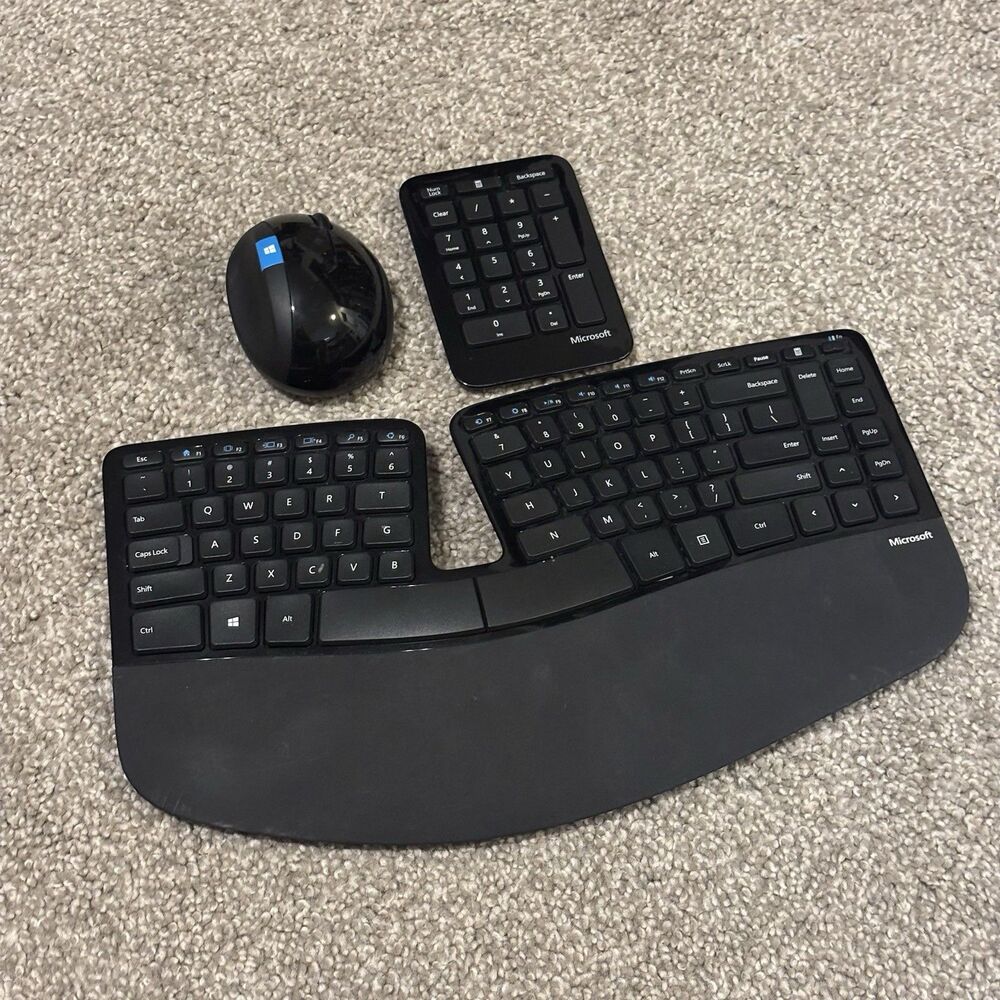 Microsoft Sculpt Ergonomic Wireless Set - Keyboard Mouse Numerical Number Pad